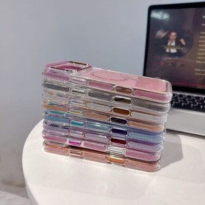 Senyork colours diamond glitter frame bumper magnetic phone case for iPhone 17 pro max 11 luxury girls back cover wholesale - Product Image 3