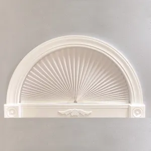 Arco persianas de filtración de luz sombra de tela DIY trim tamaño arco cortina de ventana de arco revestimientos