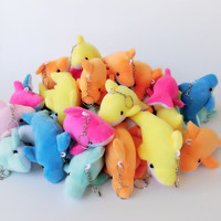 Peluche dauphin de 10 cm, écologique, avec porte-clés mousqueton, pour cadeaux de Noël, de mariage et de la Saint-Valentin