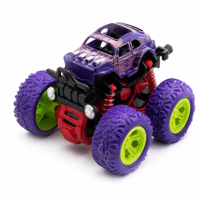 Voiture de cascade à inertie colorée, design tout-terrain 4x4, camion monstre rotatif à 360 degrés, à pousser et à faire rouler, pour enfants
