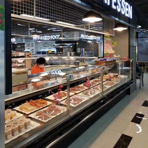 GENERALFUSHI Télécommande Hypermarché Commercial Angle Droit Verre Servir Over Counter Deli case Viande Refroidisseur Affichage Réfrigérateur - Product Image 3