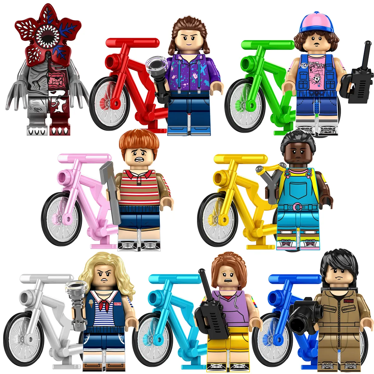 KF6167 The Season 4 Stranger Things Movie Eleven Demogorgon Mini Action Building Block Figure Education Toys Bricks Kids