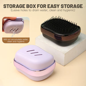 Brosse à <span class=keywords><strong>shampoing</strong></span> double face à double usage Brosse à <span class=keywords><strong>shampoing</strong></span> domestique pour le nettoyage du <span class=keywords><strong>cuir</strong></span> <span class=keywords><strong>chevelu</strong></span> Démangeaisons Peigne de massage Shampooing et grattage Artefact - Product Image 3