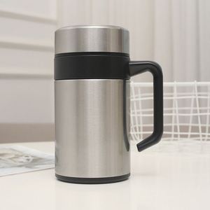 Thermos en acier inoxydable de haute qualité personnalisé, tasse à café de bureau avec poignée et filtre à thé, tasse à thé - Product Image 2