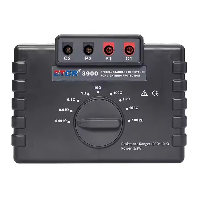 ETCR3900 Digital Resistance Tester Stable Performance and Rugged Construction with Lightning Protection Standard Resistor