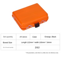 Ensemble d'accessoires de pêche Weihe Sports 257 pièces, kit de pêche complet, emballage en boîte en matériau ABS, eau salée, Olta Takimi