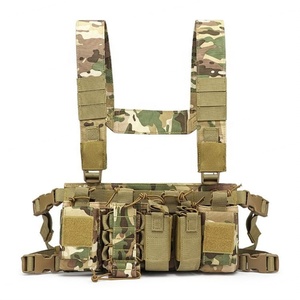 Customized Tactical Chest Rig Adjustable Strap Multi-Pouches Lightweight <b>Black</b> Outdoor Gear - Product Image 3