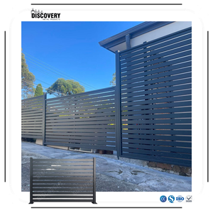 Valla y Enrejado para Exteriores <span class=keywords><strong>con</strong></span> Recubrimiento en Polvo de Aleación de Aluminio |   Diseño Moderno |   Decoración para Jardín y Hogar |   Tamaños Personalizables - Product Image 1