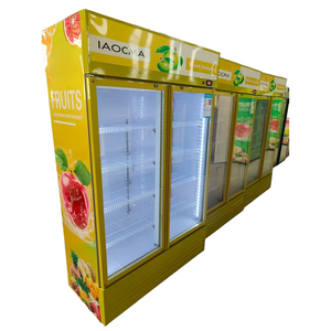 Réfrigérateur commercial grande capacité pour boissons, vitrine réfrigérée à 2 portes vitrées, réfrigérateur vertical de présentation - Product Image 2