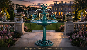 Fontaine d'eau extérieure solaire écologique Verdigris à plusieurs niveaux, avec <span class=keywords><strong>statue</strong></span> de fille sous un parapluie, en résine résistante aux intempéries, sur piédestal, pour <span class=keywords><strong>jardin</strong></span> et bain d'oiseaux - Product Image 6