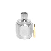 Fabricant laiton 50 Ohm N Type prise mâle à sertir pour RG402 0.141 pouces 0.141 "câble RF coaxial connecteurs coaxiaux en stock