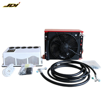 Climatiseur de toit intégré 12V 24V DC 2400W 8900BTU à double ventilateur sans fonctionnement au ralenti pour camion, camping-car, fourgonnette, motorhome