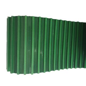 Sabuk konveyor <span class=keywords><strong>PVC</strong></span> sisi bergelombang hijau dengan cleat - Product Image 4