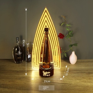 Nuevo Soporte de Vino LED Acrílico Luminoso para <span class=keywords><strong>Bar</strong></span> KTV, Dorado, Sostenible y Duradero, Tang <span class=keywords><strong>Julio</strong></span> (DON - Product Image 4