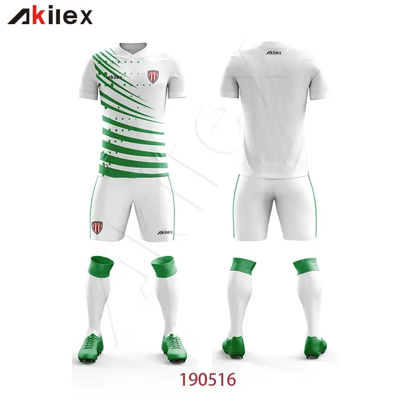 Factory Direct Full Set Fußball uniform Sublimation druck Soccer Jersey Fußball uniformen