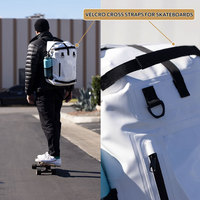Sac à dos multifonctionnel SINOTOP 35L en bâche PVC 500D, imperméable et résistant à l'usure, idéal pour le trekking