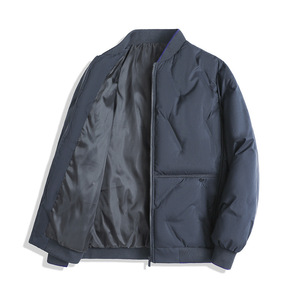 Manteau d'hiver rembourré en polyester et terylène à capuche pour homme, nouvelle tendance, polyvalent, coupe ample, décontracté et épais - Product Image 2