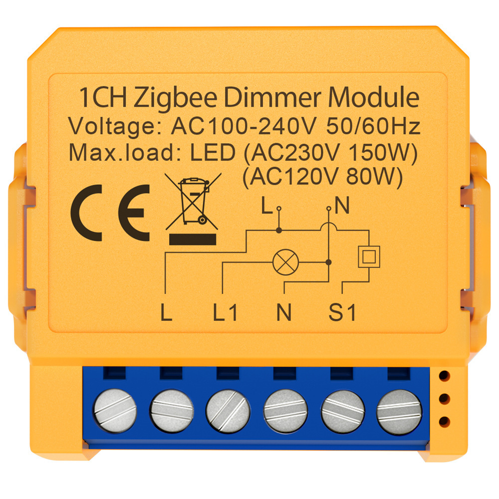 สวิตช์หรี่ไฟ ZigBee 1 ช่องสัญญาณ