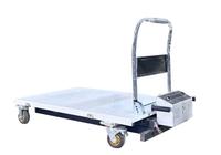 Chariot élévateur hydraulique électrique en acier inoxydable, table élévatrice à ciseaux mobile pour la manutention des matériaux en entrepôt