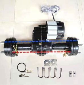 Moteur BLDC 24V500w personnalisé, chariot électrique à vitesse de marche, essieux de roue arrière avec boîte de vitesses séparée - Product Image 4
