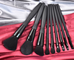 Maange-ensemble de pinceaux de maquillage, brosses de luxe <span class=keywords><strong>sexy</strong></span>, diamant noir, avec logo privé, boîte, vente en gros, 9 pièces, - Product Image 4