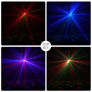 Haz de luces LED con cabezal móvil multiefecto controlado DMX512 de 10W, colores de emisión blancos RGBW para discotecas, discotecas, cuerpo de lámpara de PVC - Product Image 2