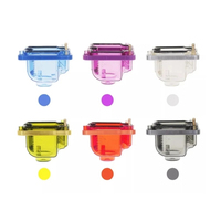 Carburateur de Moto Transparent, Couvercle Inférieur, Bol Flotteur, 21, 24, 26, 28, 30, 32, 34mm, 6 Couleurs Pwk Ksr Oko Koso