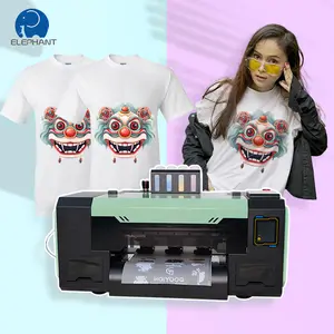 Impresora DTF de doble cabezal xp600, 2 uds., cabezales de impresión, máquina de impresión de camisetas, impresora i1600 A3 DTF