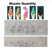 Machine à glace molle verticale de comptoir professionnelle pour restaurants rapide, à faible bruit et fonctionnement stable