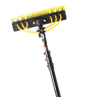Système de perche télescopique professionnelle en fibre de carbone avec brosse pour le nettoyage des panneaux solaires et des fenêtres