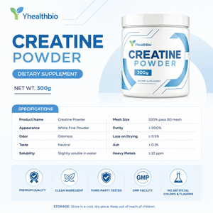 Créatine monohydrate en poudre de qualité alimentaire, pureté 99,9 %, micronisée 200 mesh, CAS 6020-87-7, nutrition sportive pour la force musculaire - Product Image 6