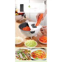 Keuken Multi 7-in-1 Plastic PP Handmatige Mandoline Fruit- en Groentesnijder