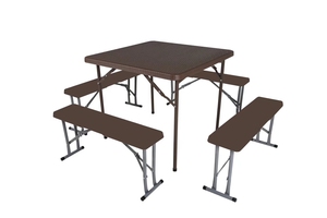 86 cm café al <span class=keywords><strong>aire</strong></span> libre de moldeo por soplado de HDPE cuadrado Mesa, llevar fácil plegable mesa de comedor para <span class=keywords><strong>picnic</strong></span> - Product Image 2