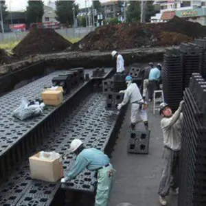 Sistema de armazenamento de água-chuva, 30t 45t 50t sistema modular de plástico