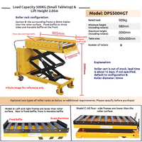 Chariot élévateur hydraulique électrique portable MIFONLIFT, capacité 350/500 kg, hauteur de levage 1,55/2,05 m, pour le transport en usine et en atelier