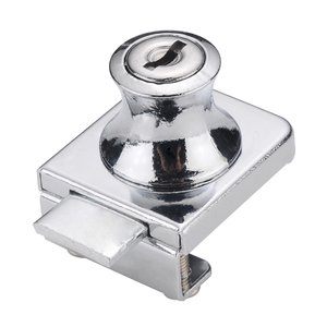 Serrure à came monopoint pour porte de vitrine en verre avec clés pour armoire coulissante ou vitrine - Product Image 4