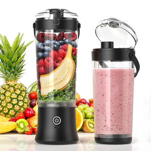 בלנדר נייד 500ML מופעל על ידי סוללה, נטען באמצעות USB-C, מנקה את עצמו, שקט, מיני בלנדר לנסיעות עם יכולת ריסוק קרח וללא BPA - Product Image 1