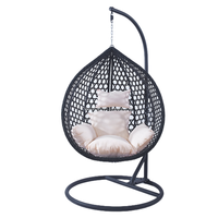Fauteuil suspendu en rotin moderne et pas cher, style Bali, pour patio, meubles d'extérieur, panier suspendu, fauteuil suspendu pliable