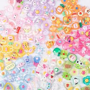 Nouveauté : Breloques en résine DIY, transparentes et de couleur unie, à dos plat, mignonnes, en forme d'animaux, pour sculpture artistique - Product Image 2