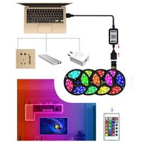 Kit d'éclairage intelligent flexible RGB à changement de couleur avec application Wifi, LED SMD 5050 2835 de haute qualité, bande LED Dream Color pour la décoration