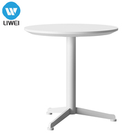 Table moderne et élégante LIWEI, design minimaliste, structure en acier, modulaire, facile à déplacer, durable, bureau créatif, studio, petite salle de réunion
