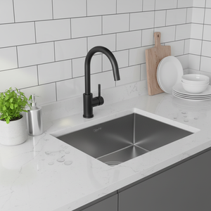 [CALMFORTE] Évier CALMFORTE 550 PREMIUM fait main avec finition Embo en acier inoxydable 1.2T offrant une résistance aux rayures et un lavage silencieux - Product Image 3