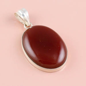 Colgante de piedras preciosas de Rodocrosita Natural de Plata de Ley 925, joyería de boda de plata antigua de un fabricante y proveedor - Product Image 5