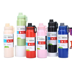 800ml thép không gỉ trường du lịch thể thao cách nhiệt công suất lớn tập thể dục Thermos <span class=keywords><strong>Flask</strong></span> với xử lý chai nước cho RUNNERS - Product Image 2