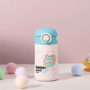 Cartoon Stainless Steel Vacuum Tumbler For Children With <b>Straw</b> Thermal Insulation Travel <b>Cup</b> - Product Image 2