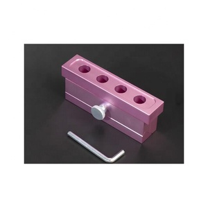 Molde de lápiz labial personalizado de 12,1mm, 2 agujeros, 12 agujeros, fresado CNC, molde de lápiz labial de aluminio, herramientas para hacer moldes de relleno con forma de gota de agua Diy - Product Image 6