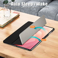 Casing Tablet Tipis dan Ringan untuk Samsung Galaxy Tab S11 Ultra 14.6'' SM-X930, Kulit PU, Lipat Tiga, Model Folio