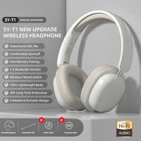 Penjualan laris headphone SY-T1 Amerika True Wireless Stereo mikrofon Noise Cancelling Hifi Bass Headband Earphone JL