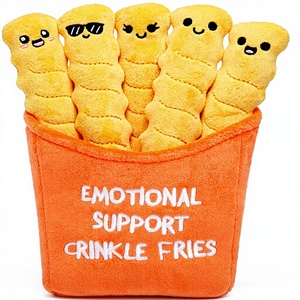 Giocattoli di Peluche a Forma di Patatine Fritte, Morbidi e Soffici, Bambole di Patatine Fritte, Giocattoli per Bambini, Divertenti Snack Anime in Peluche, Regalo - Product Image 1