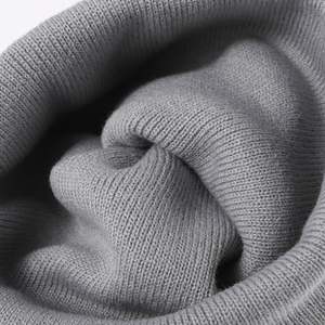 Gorro de Invierno de Color Puro, Venta al por Mayor de Fábrica, Fabricante de Gorros de Punto Acrílico con Logotipo Personalizado - Product Image 3